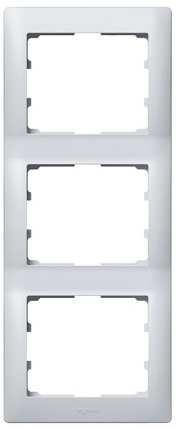 Bild von Rahmen 3-fach senkrecht Galea soft aluminium