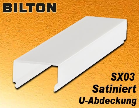 Bild von Bilton U-Abdeckung SX03 XT-Profile satiniert L2000 x B23,5 x H13,37mm