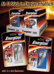 Bild von ENERGIZER Compact LED Metall Taschenlampe inkl. 2 x AA Mignon Batterien im Blister