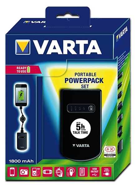Bild von Varta Portable Power Pack Set  inkl. Plug 57057 + Adapterset / Art. 57058