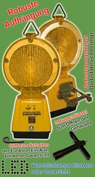 Bild von LED Warnblinklampe gelb / gelb mit Dämmerungsschalter - blinkend oder Dauerlicht