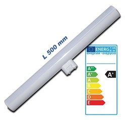 Bild von Rightlite LED Linienlampe einseitig gesockelt / 650 Lumen / 8W / S14d / 230V / 2.700 K / L 500 mm / 300° / Warmweiß matt