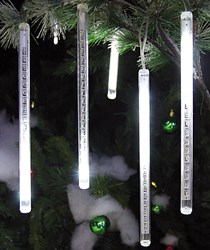 Bild von LED-Eiszapfeninnenlichterkette - LED SNOWFALL STRING LITE 10-teilig / 180 LED / 3,6 W / 6 V