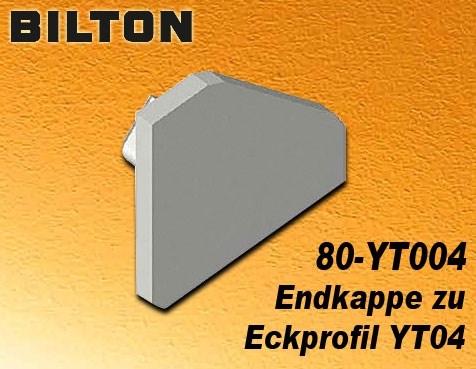Bild von Bilton Endkappe zu Eckprofil YT04 Alu gestrahlt B17,5 x H1,5 x L17,5mm
