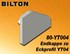 Bild von Bilton Endkappe zu Eckprofil YT04 Alu gestrahlt B17,5 x H1,5 x L17,5mm, Bild 1