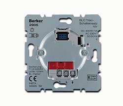 Bild von Berker BLC Triac-Schalteinsatz NV Hauselektronik - mit Nebenstelleneingang für BLC Nebenstelle, BLC Wächter-Nebenstelle und Taster (Schließer)