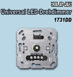 Bild von Jung Universal LED-Drehdimmer mit Inkrementalgeber und Nebenstelleneingang