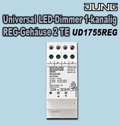 Bild von Jung Universal LED-Dimmer 1-kanalig - REG-Gehäuse 2 TE - zum Schalten und Dimmen von Beleuchtung