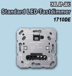Bild von Jung Standard LED-Tastdimmer ohne Nebenstelleneingang zum Schalten und Dimmen von Beleuchtung
