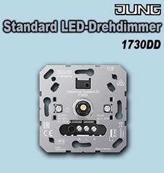 Bild von Jung Standard LED-Drehdimmer mit Inkrementalgeber ohne Nebenstelleneingang zum Schalten und Dimmen von Beleuchtung