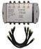 Bild von Axing Premium Line Nachverstärker 5 Eingänge, 5 Ausgänge rückkanaltauglich + 5 Kabel, Bild 1