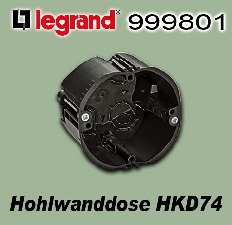 Bild von Legrand Hohlwand-Kombidose HKD74 / IP20 / Tiefe 53 mm