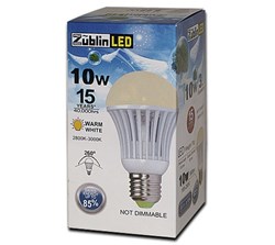 Bild von LED Lampe 900 Lumen / 10W / E27 / 185-265V / 2.800 - 3.000K / 260° / matt / Warmweiß