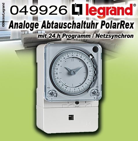 Bild von Legrand analoge Abtauschaltuhr PolarRex KKT 230V/ 50Hz mit 24 h Programm / Netzsynchron