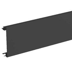 Bild von PVC-Projekt-Oberteil Brüstungskanal schwarz 80 mm