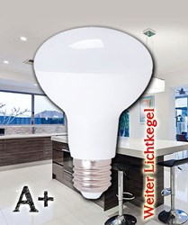 Bild von Sylvania LED Reflektorlampe RefLED R80 / 806 Lumen / 9W / E27 / 230V / 3.000 K / 830 Warmweiß matt