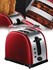 Bild von Legacy Red Kompakt Edelstahl Toaster mit 6 einstellbaren Bräunungsstufen und 2 extra breiten Toastschlitzen / 1.300 Watt, Bild 1