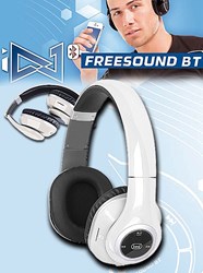 Bild von Bluetooth Kopfhörer DJ 1280 faltbar inkl. FM Radio und Lithium-Akku / MP3 fähig / weiß
