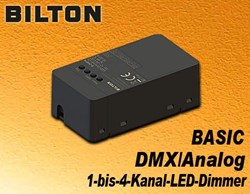 Bild von Bilton LED-Dimmer BASIC DMX/Analog 1-10V 4 Kanal max 2,5 A / Kanal