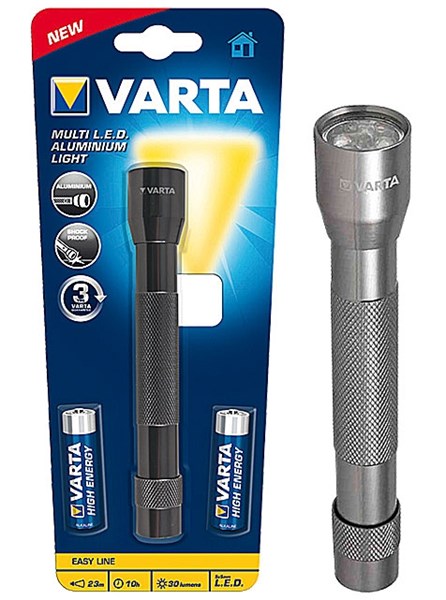 Bild von Varta Taschenlampe Multi LED Aluminium Light 2AA