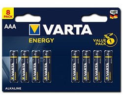Bild von Varta Energy Alkaline Micro 8xAAA / 1,5V / 8er Blister