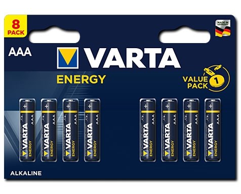 Bild von Varta Energy Alkaline Micro 8xAAA / 1,5V / 8er Blister