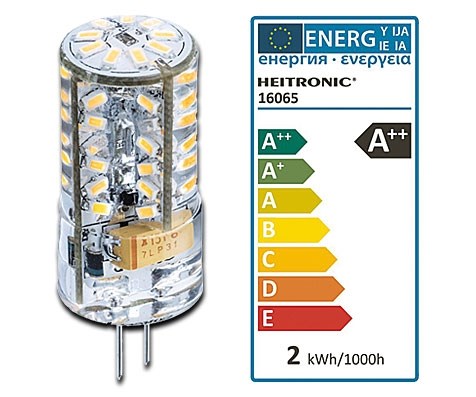 Bild von LED NV Stiftsockellampe 180 lm / 1,80W  / G4 /  12V  AC/DC / 2.700K / 300° / ww