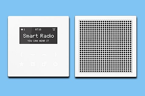 Bild von Jung Smart Radio-Set Mono alpinweiß mit Lautsprecher