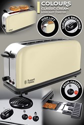 Bild von Russel Hobbs Colours Classic Cream Langschlitz-Toaster / 1.100 Watt