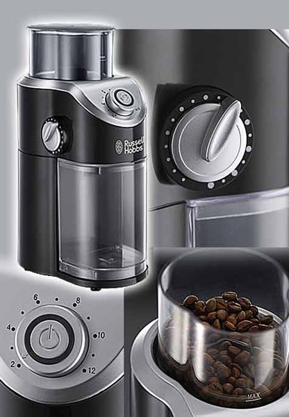 Bild von Russell Hobbs Classics Kaffeemühle mit variabler Mahlgradeinstellung / 140 Watt
