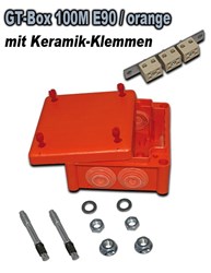 Bild von GT-Box 100M E90 orange / IP66 mit Keramik-Klemmen / 102x102x56 mm