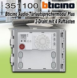 Bild von Bticino Audio-Türlautsprechermodul Plus - 2-Draht mit 4 Ruftasten - für Audiosysteme