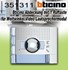 Bild von Bticino Allmetal Frontblende mit 1 Ruftaste für Weitwinkel Video Lautsprechermodul Art. 351300, Bild 1