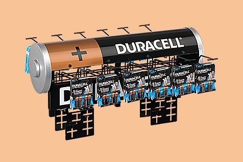 Bild von Duracell Horizontale Batteriesäule L unbestückt für beispielsweise 5xAA / 6xAAA Batterien