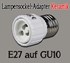 Bild von Lampensockel-Adapter Keramik / E27 auf GU10, Bild 1