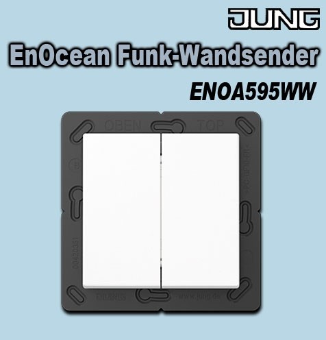 Bild von EnOcean Funk-Wandsender zur Übertragung von Schalt-, Dimm- oder Jalousiebefehlen an Funkempfänger des EnOcean Funk-Systems