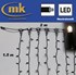 Bild von LED DRAPE LITE® 300 Gummi Lichtervorhang 230V / 2 m x 1.5 / 35W / koppelbar / IP44 für den Aussenbereich / neutralweiß / schwarzes Kabel, Bild 1