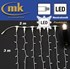 Bild von LED DRAPE LITE® 600 flashing Gummi Lichtervorhang 230V / 2 m x 3m / 35W / koppelbar / IP67 für den Aussenbereich / neutralweiß / weißes Kabel, Bild 1