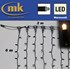 Bild von LED DRAPE LITE® 1200 Gummi Lichtervorhang 230V / 2 m x 6 m / 70W / koppelbar / IP67 für den Aussenbereich / warmweiß / schwarzes Kabel, Bild 1