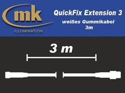 Bild von QuickFix Extension 3 / weißes Gummikabel 3m / IP67