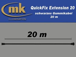 Bild von QuickFix Extension 20 / schwarzes Gummikabel 20m / IP67