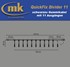 Bild von Quick-Fix Divider 11 schwarzes Gummikabel IP67 / Verteilerkabel mit 11 Ausgängen, Bild 1