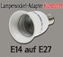 Bild von Lampensockel-Adapter Kunststoff / E14 auf E27, Bild 1