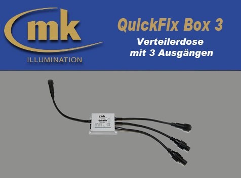 Bild von QuickFix LED Box 3 Verteilerdose mit 3 Ausgängen IP67