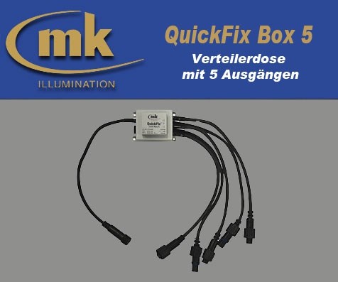 Bild von QuickFix LED Box 5 Verteilerdose mit 5 Ausgängen IP67
