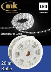 Bild von LED Rope Light 30 - PVC-Lichtschlauch mit 600 kaltweißen LEDs / 20m Rolle / 30 W / 36V / für den Aussenbereich IP44 / schneidbar je 0,33 Meter