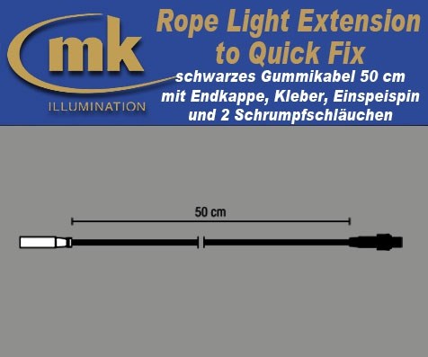 Bild von Rope Light Extension to QuickFix schwarz IP67