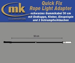 Bild von QuickFix Rope Light Adapter schwarz IP67