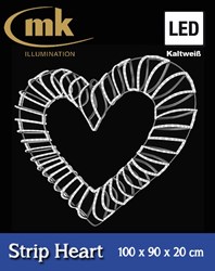Bild von QuickFix Collection LED Strip Heart kaltweiß IP67 für den Aussenbereich 230V / ~106W