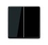 Bild von Jung Flächenwippe schwarz - zweiteilig Kunststoff schwarz glänzend, Bild 1
